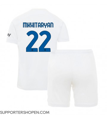 Inter Milan Henrikh Mkhitaryan #22 Bortatröja Barn 2023-24 Kortärmad (+ korta byxor)